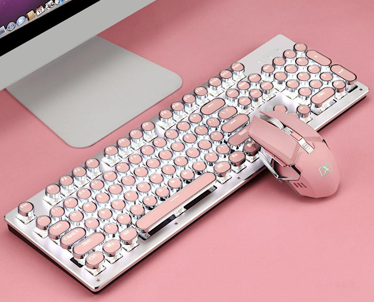 Detail Rose Gold Typewriter Keyboard Nomer 41