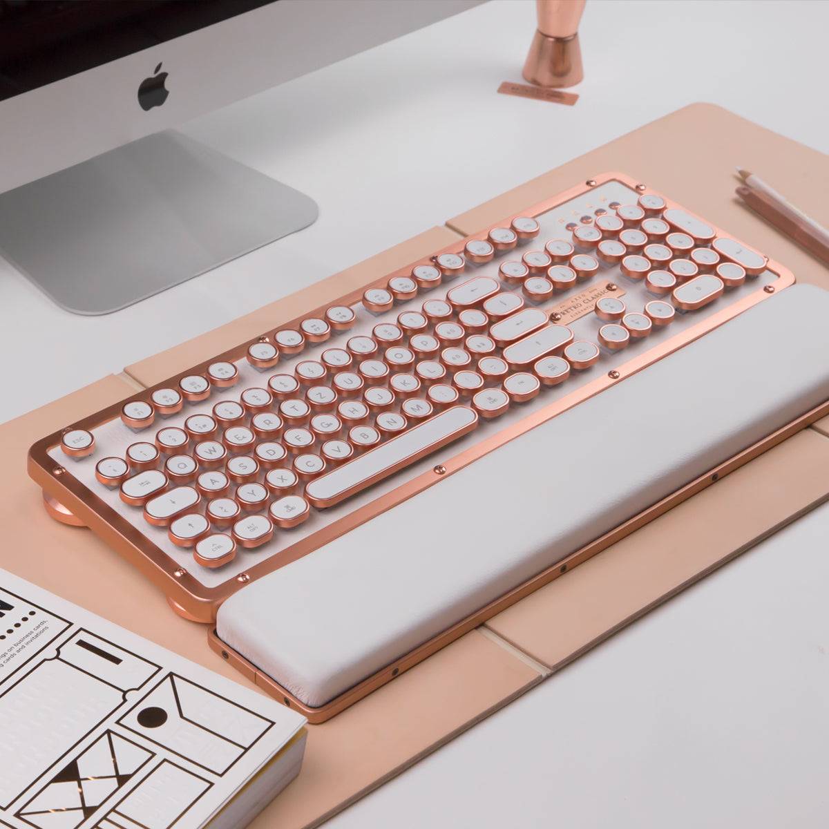 Detail Rose Gold Typewriter Keyboard Nomer 45