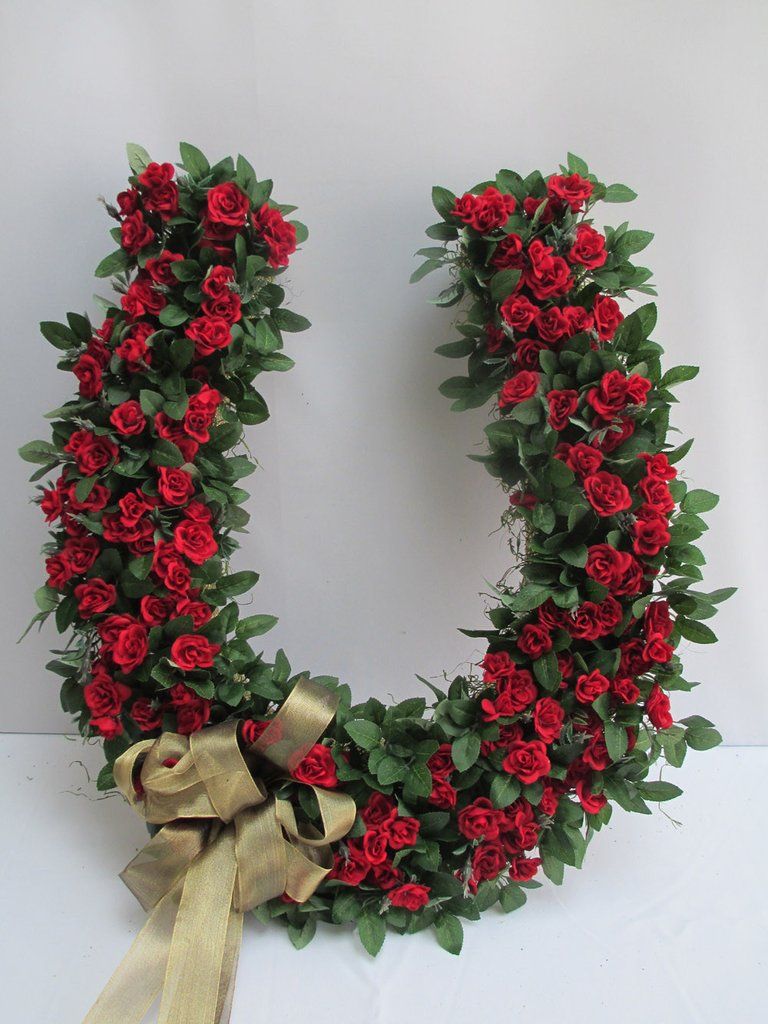 Detail Rose Horseshoe Wreath Nomer 2