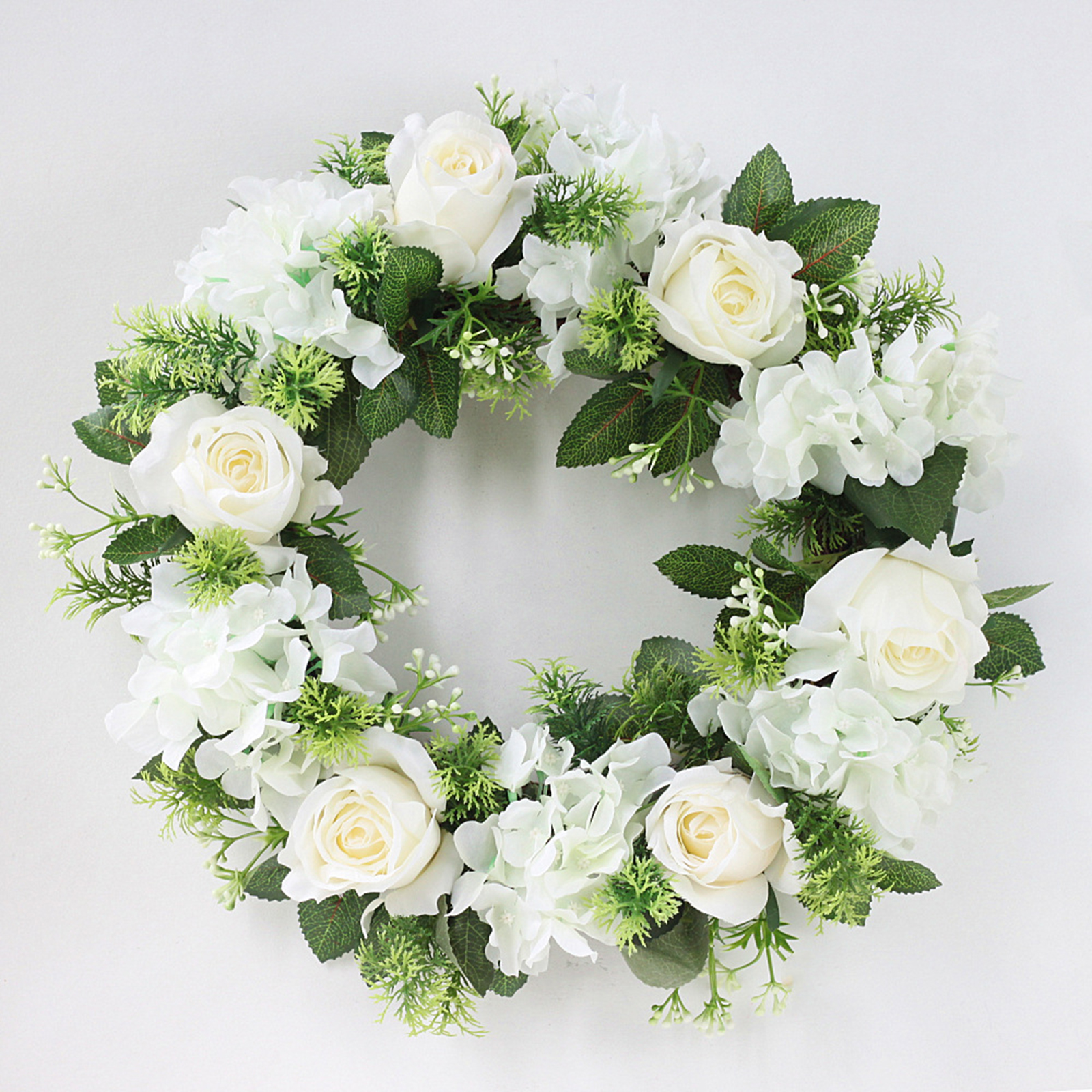 Detail Rose Horseshoe Wreath Nomer 22