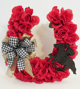 Detail Rose Horseshoe Wreath Nomer 37