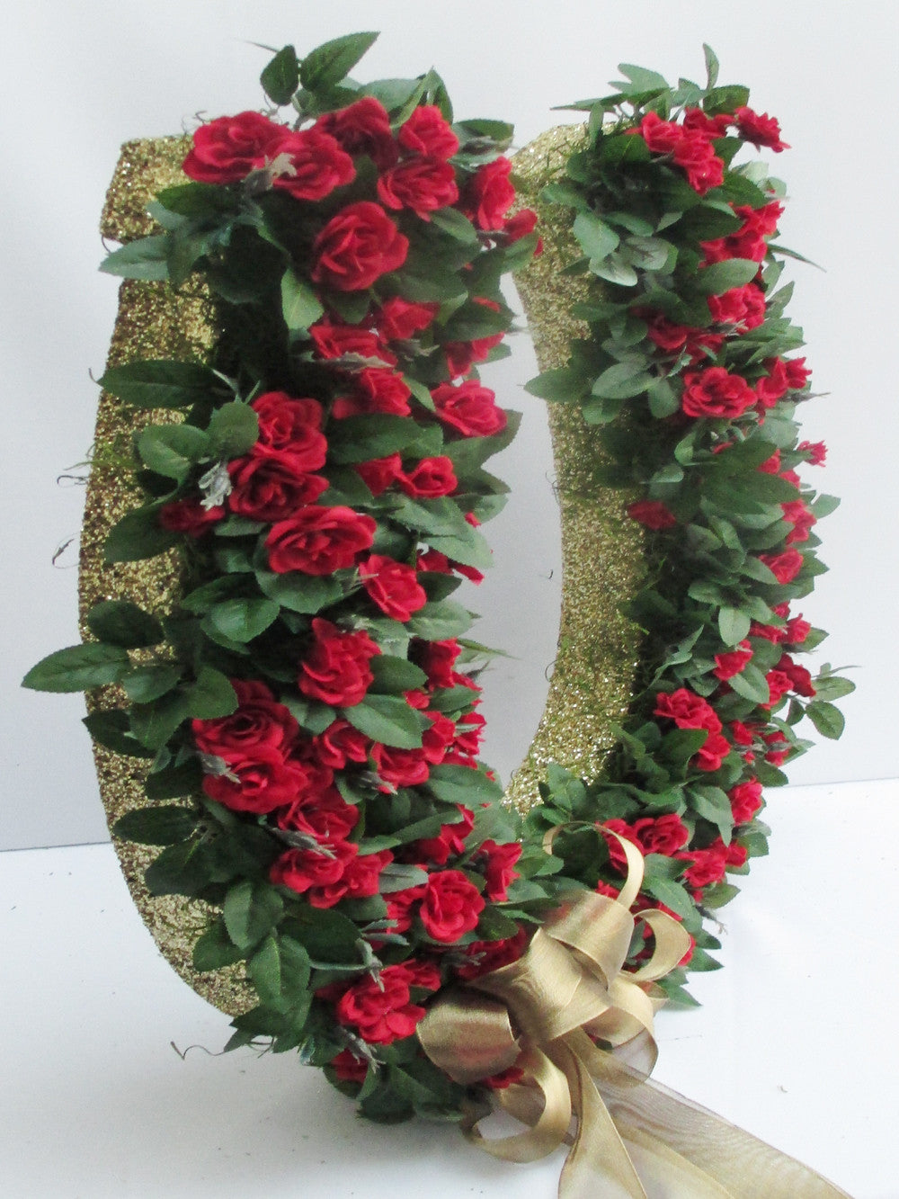 Detail Rose Horseshoe Wreath Nomer 5