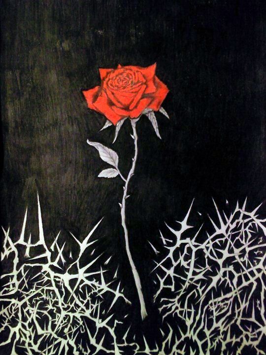 Detail Rose With Thorns Nomer 38