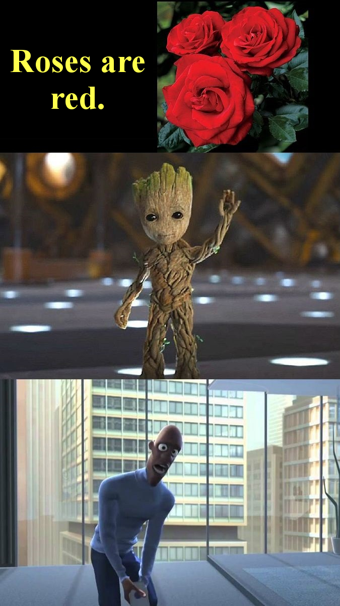 Detail Roses Are Red I Am Groot Nomer 29