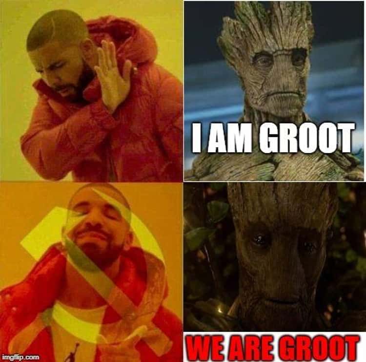 Detail Roses Are Red I Am Groot Nomer 42