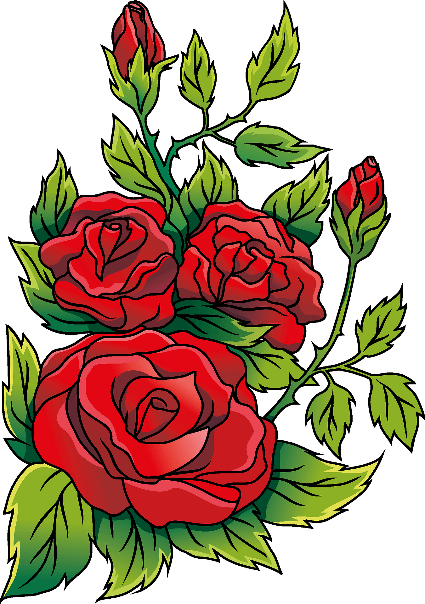 Detail Roses Clipart Nomer 13