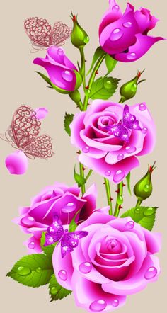 Detail Roses Flower Wallpapers Nomer 46