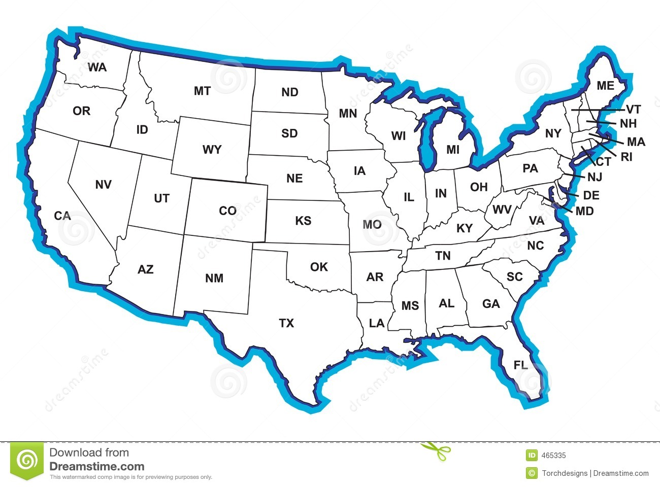 Detail Royalty Free Us Map Nomer 9