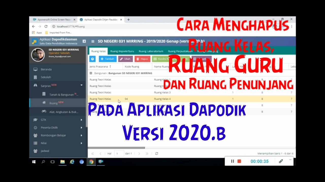 Detail Ruang Kelas Ruang Guru Nomer 27