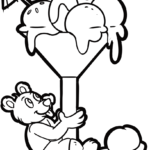Detail Ausmalbild Eisbecher Nomer 24
