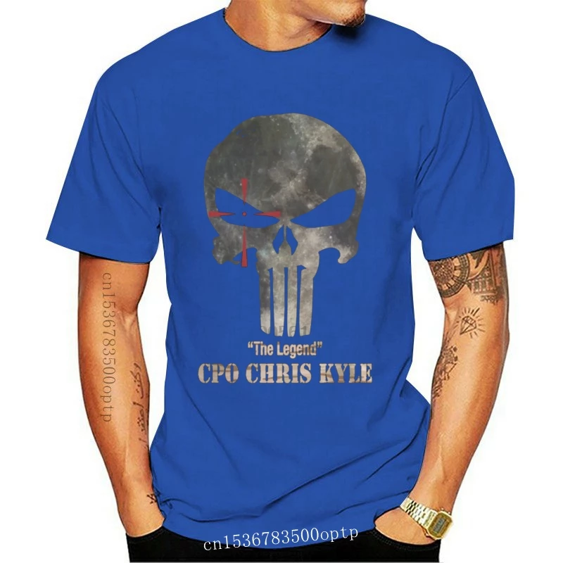 Detail Chris Kyle Punisher T Shirt Nomer 12