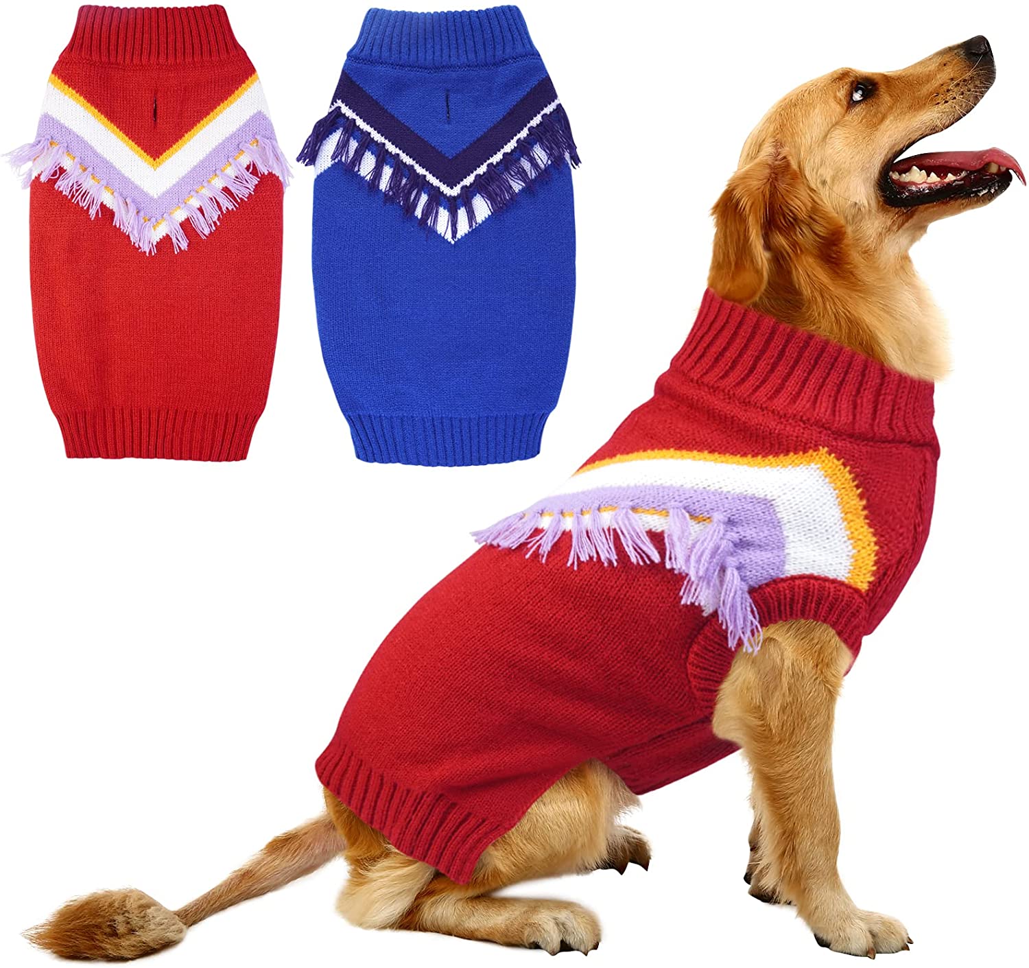 Detail Dog Sweater With Leash Hole Nomer 46