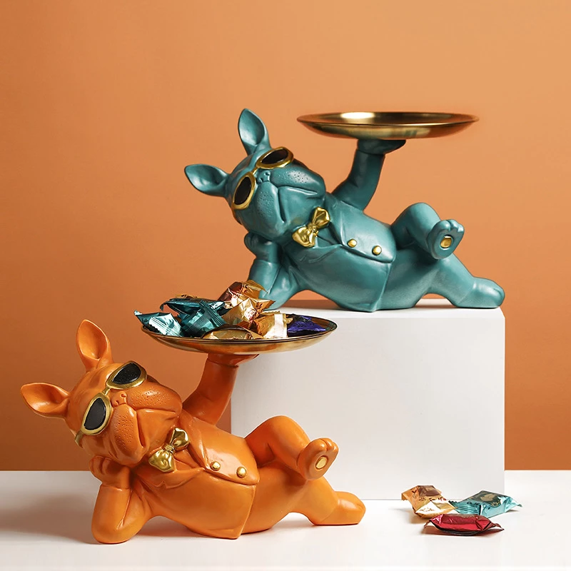 Detail Dog Waiter Statue Nomer 52