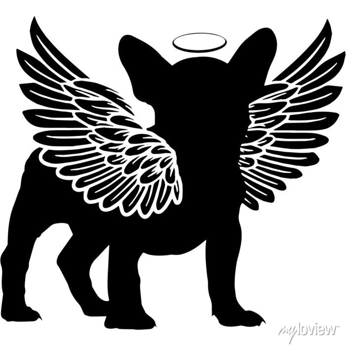 Detail Dog With Angel Wings Silhouette Nomer 14