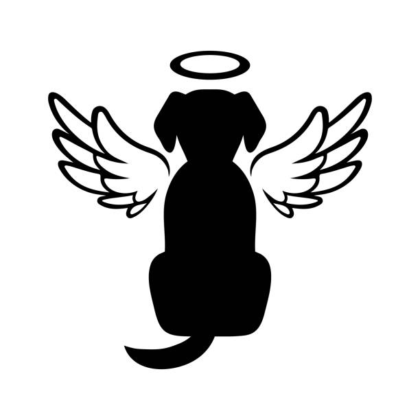 Detail Dog With Angel Wings Silhouette Nomer 16