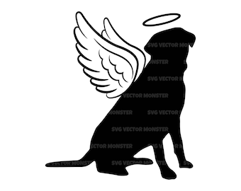 Detail Dog With Angel Wings Silhouette Nomer 46