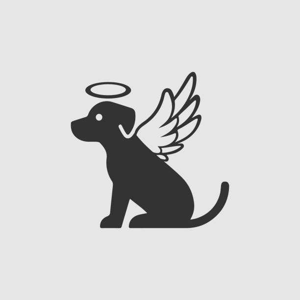 Detail Dog With Angel Wings Silhouette Nomer 58