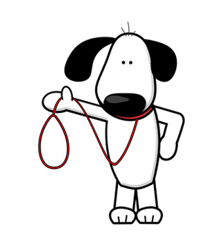 Detail Dog With Leash Clipart Nomer 27