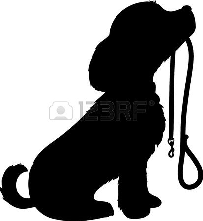 Detail Dog With Leash Clipart Nomer 46