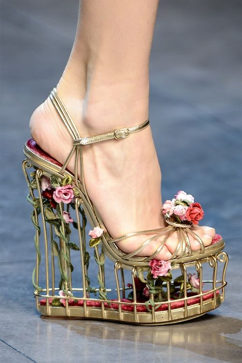 Detail Dolce And Gabbana Bird Cage Shoes Nomer 4