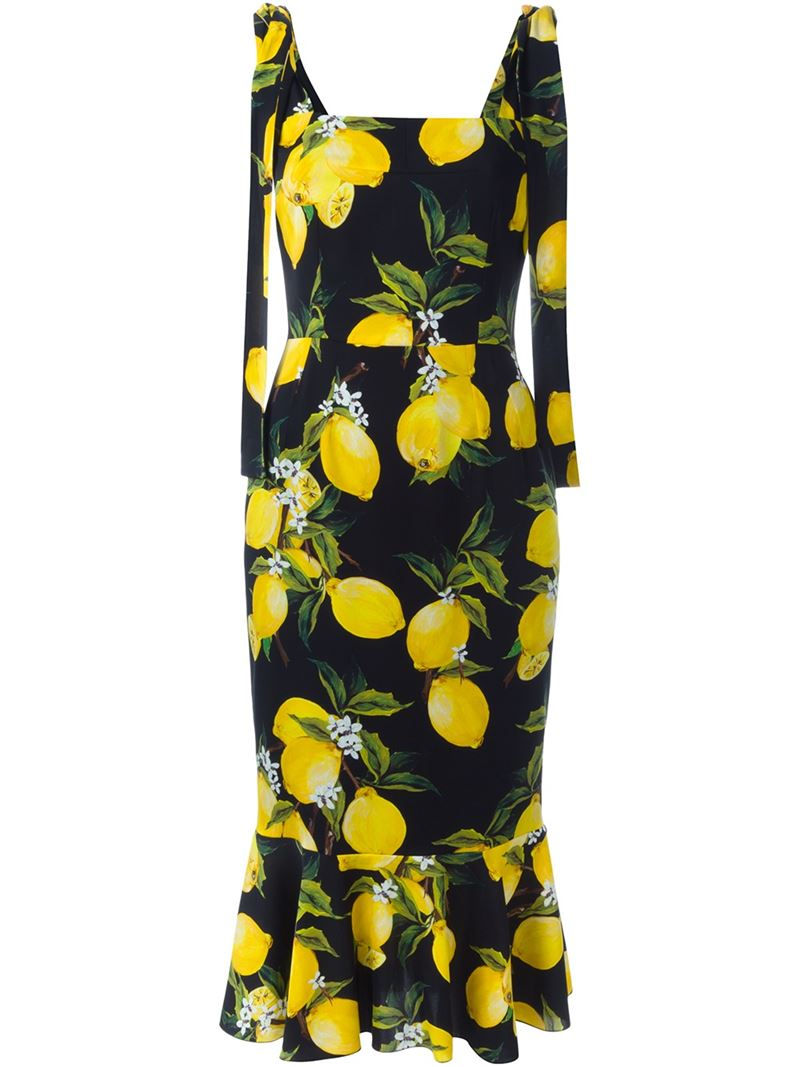 Detail Dolce And Gabbana Lemon Dress Nomer 3