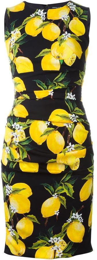Detail Dolce And Gabbana Lemon Dress Nomer 25