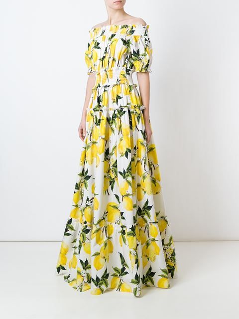 Detail Dolce And Gabbana Lemon Dress Nomer 34