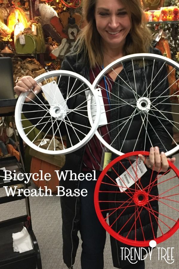 Detail Dollar Tree Bicycle Wheel Wreath Nomer 37