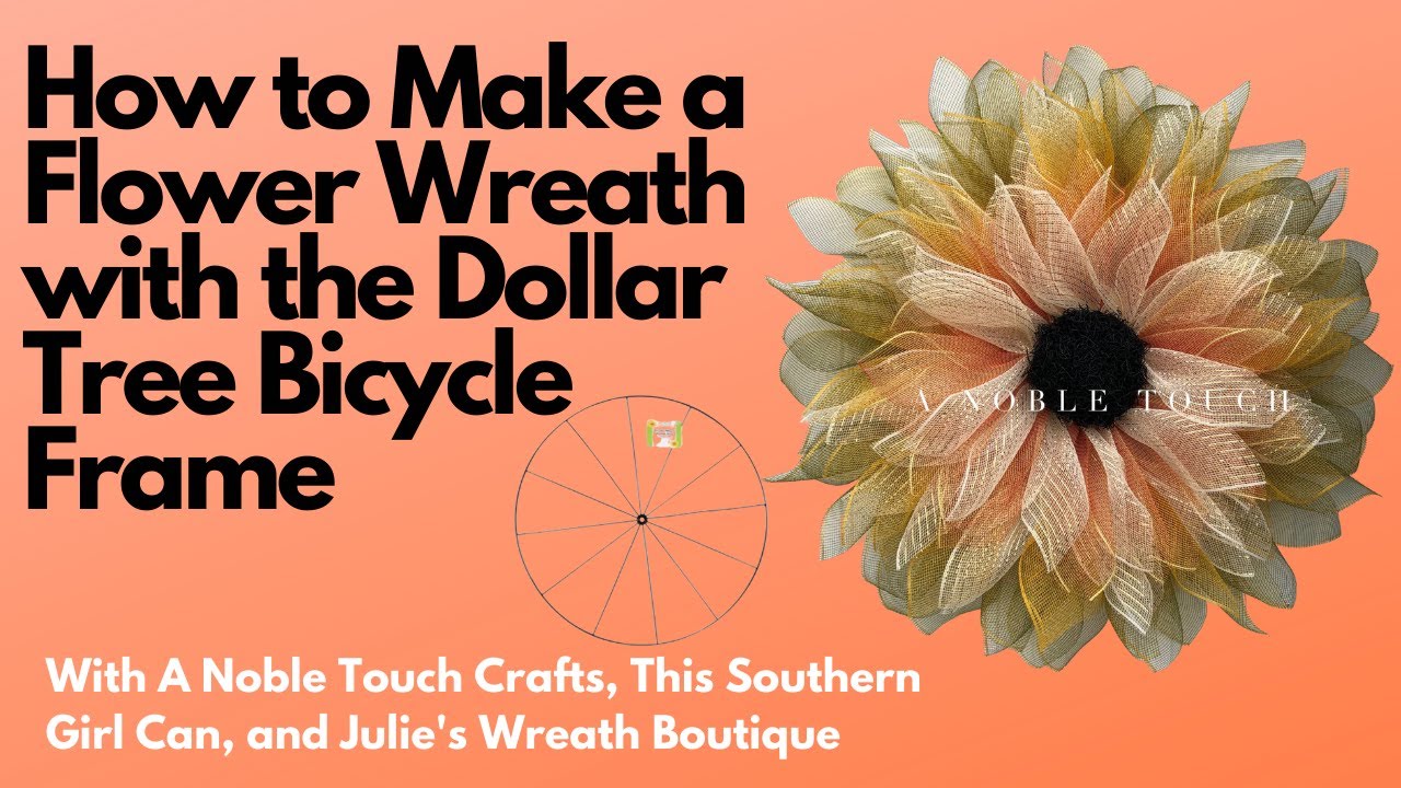 Detail Dollar Tree Bicycle Wheel Wreath Nomer 8