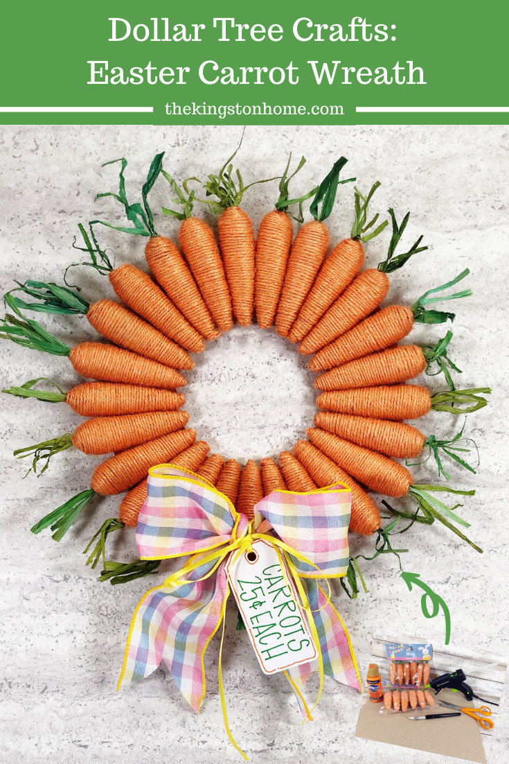 Dollar Tree Carrot Wreath - KibrisPDR