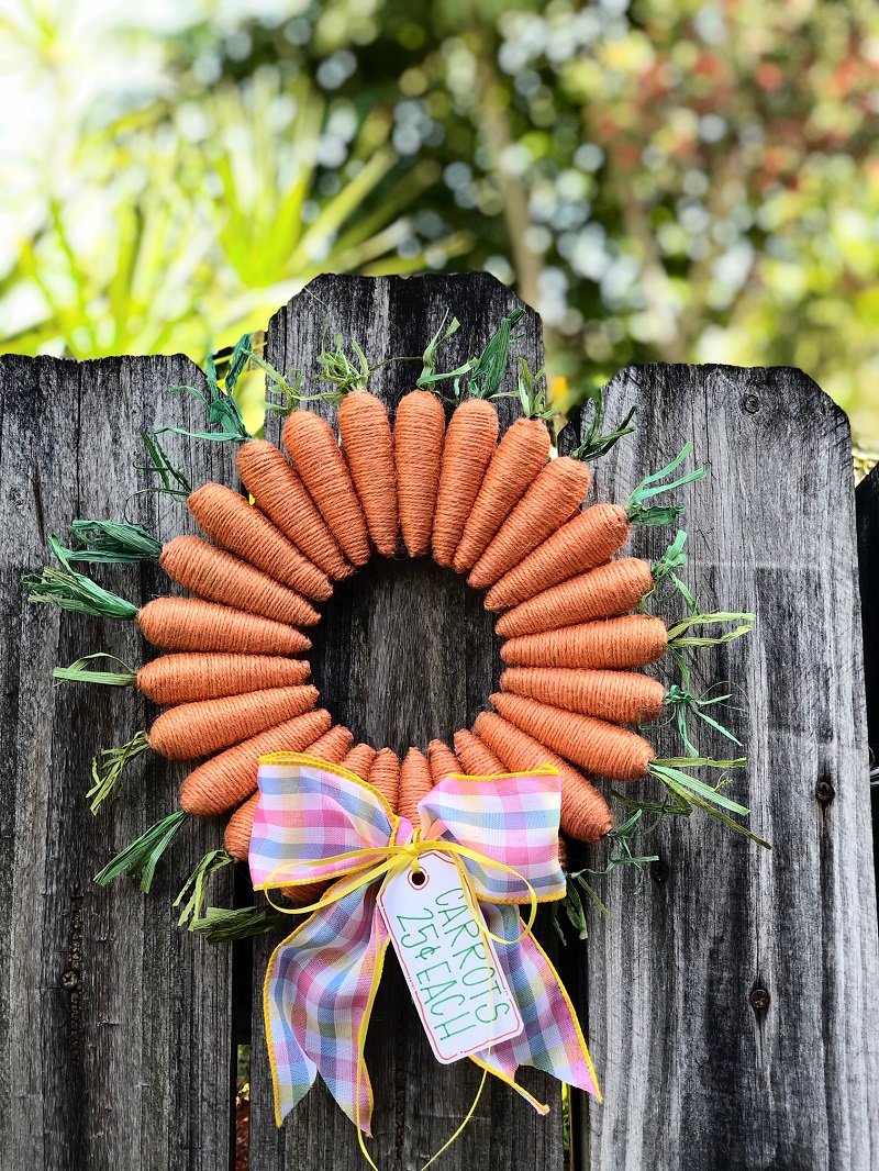 Detail Dollar Tree Carrot Wreath Nomer 24