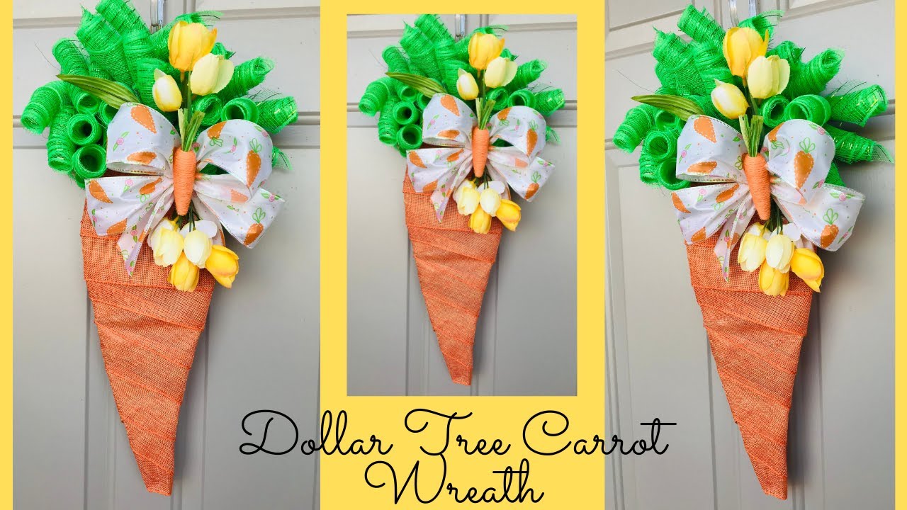 Detail Dollar Tree Carrot Wreath Nomer 4