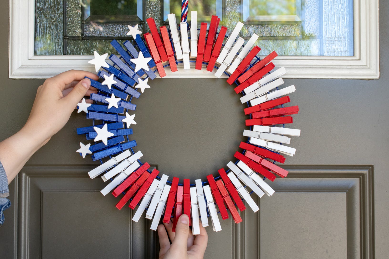 Detail Dollar Tree Clothespin Wreath Nomer 23