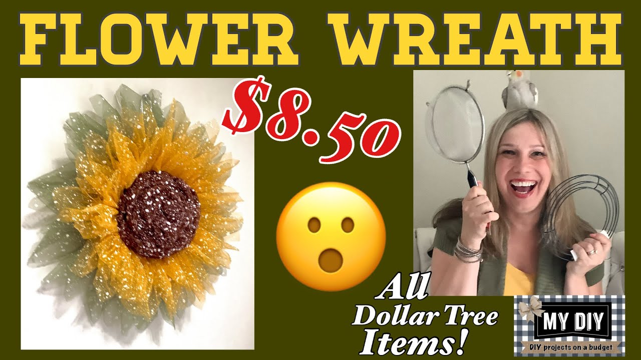 Detail Dollar Tree Sunflower Wreath Nomer 16
