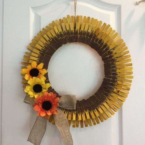 Detail Dollar Tree Sunflower Wreath Nomer 17