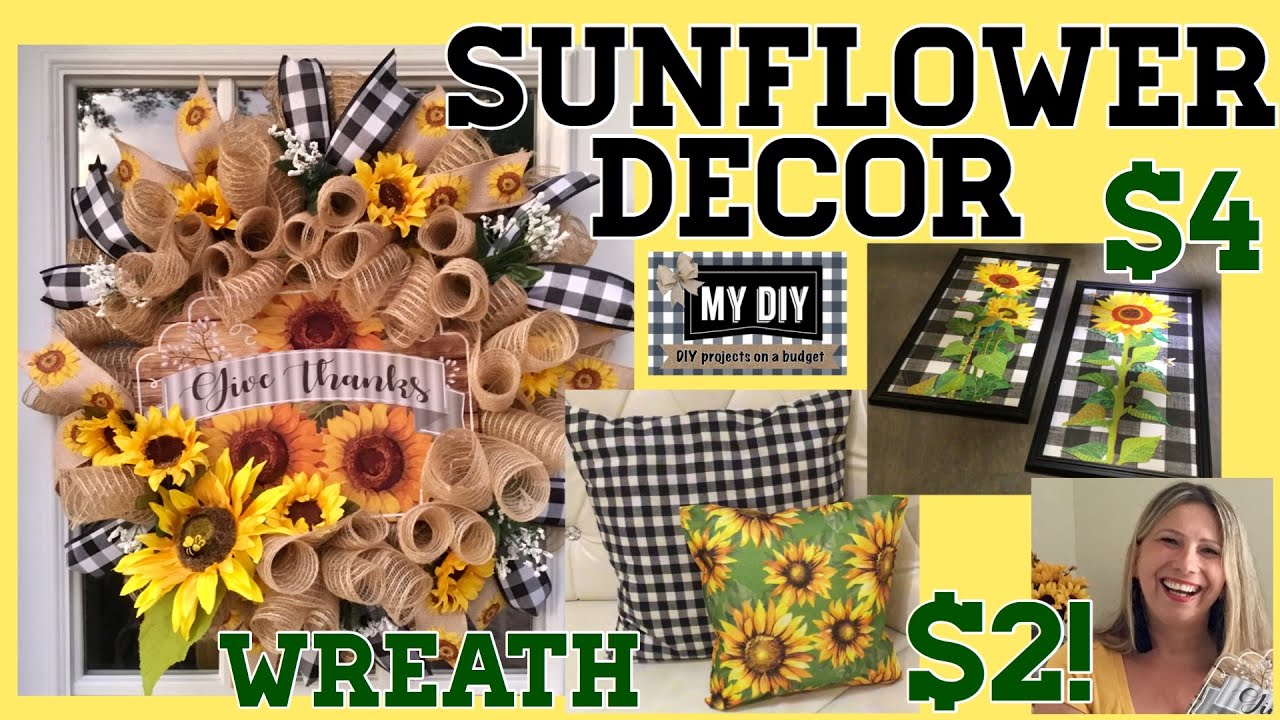 Detail Dollar Tree Sunflower Wreath Nomer 20