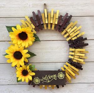 Detail Dollar Tree Sunflower Wreath Nomer 36