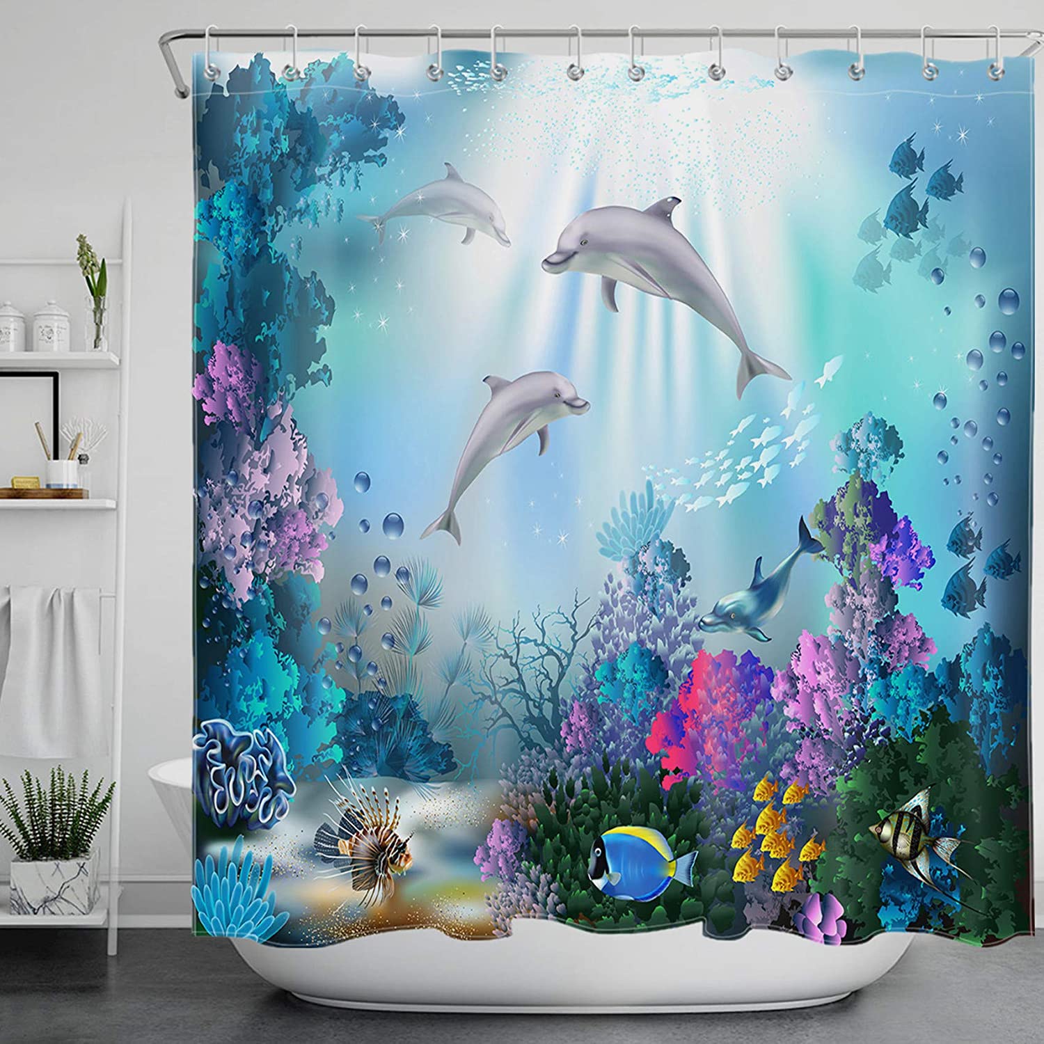 Detail Dolphin Shower Curtain Hooks Nomer 57