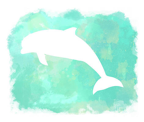 Detail Dolphin Silhouette Painting Nomer 46