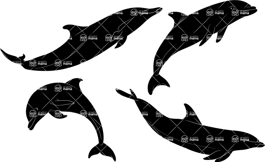 Detail Dolphin Silhouettes Nomer 35