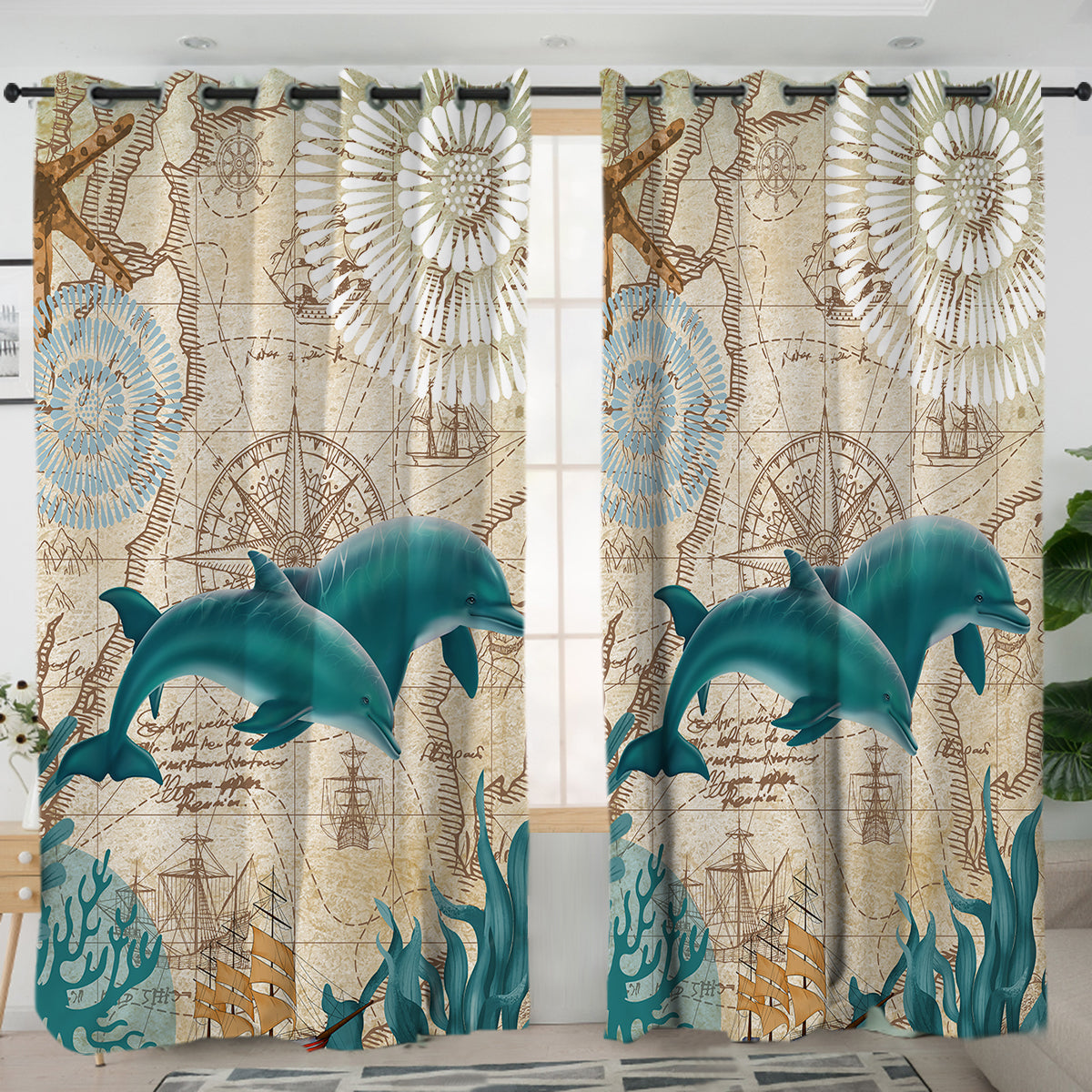 Detail Dolphin Window Curtains Nomer 23