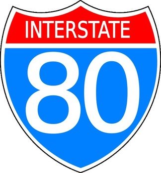 Detail Interstate 80 Sign Nomer 2