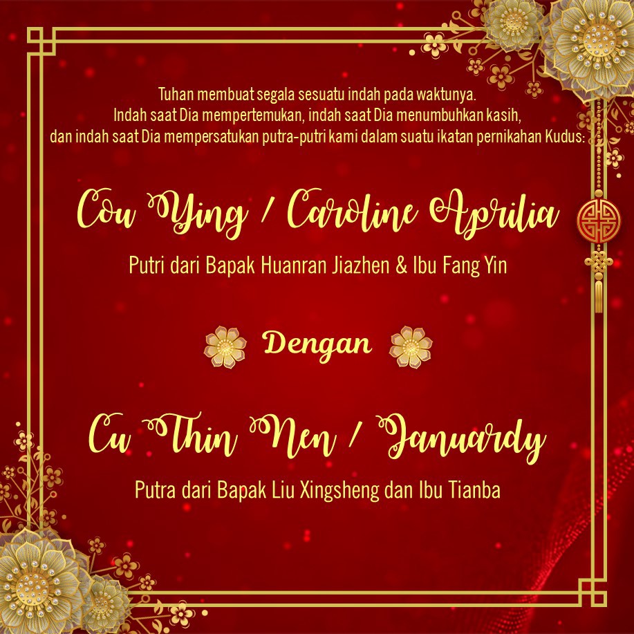 Detail Undangan Pernikahan Chinese Nomer 20