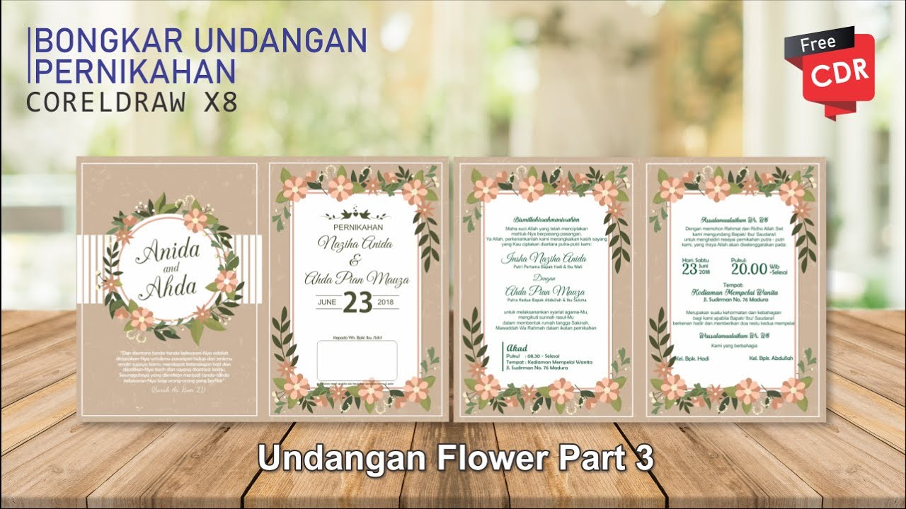 Detail Undangan Pernikahan Format Cdr Nomer 48