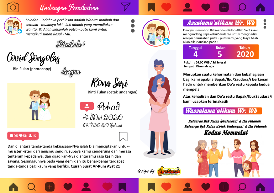 Detail Undangan Pernikahan Instagram Nomer 15