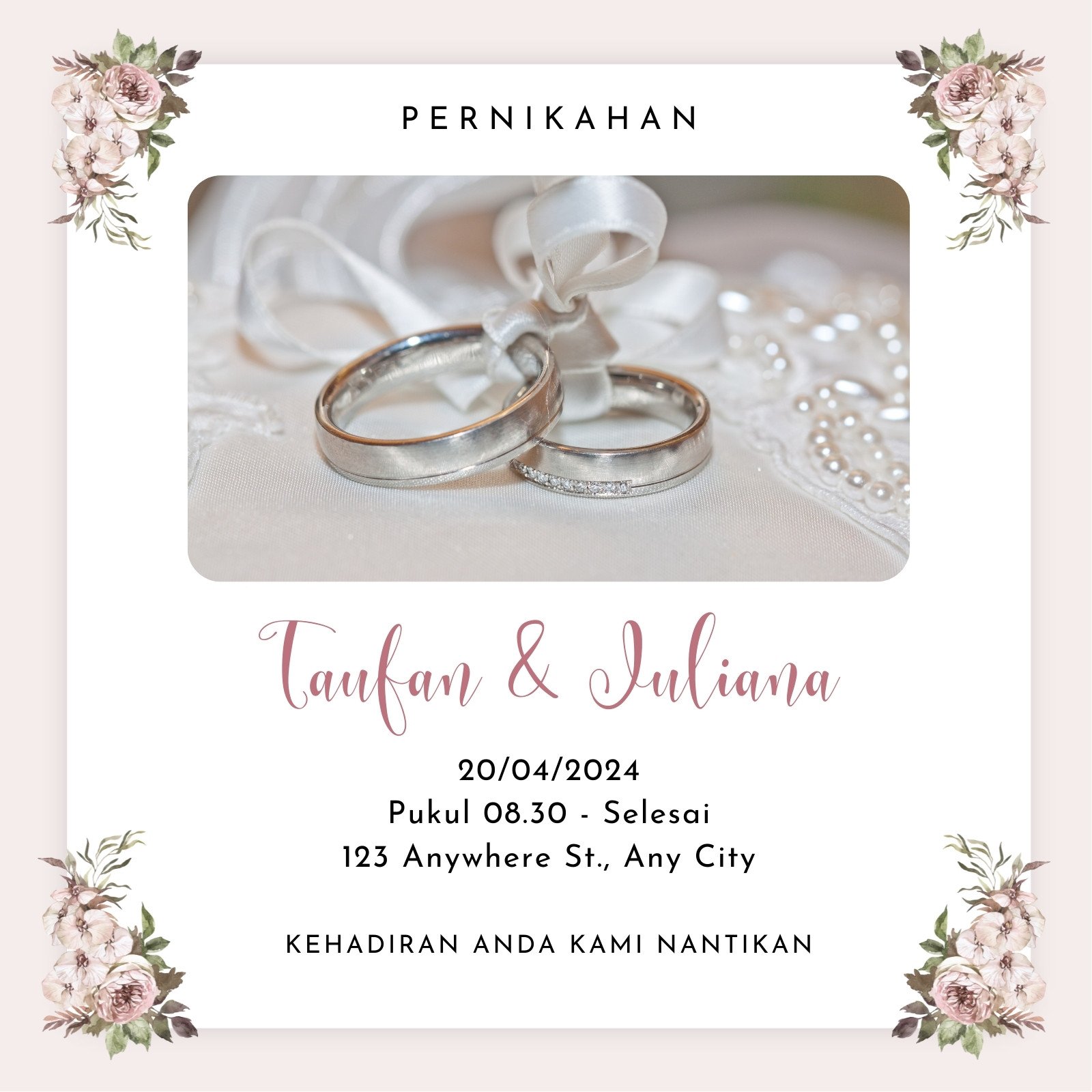 Detail Undangan Pernikahan Kosong Hd Gambar Cincin Nomer 48