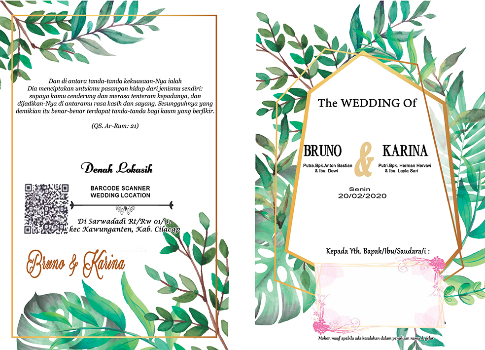 Detail Undangan Pernikahan Psd Free Download Nomer 33