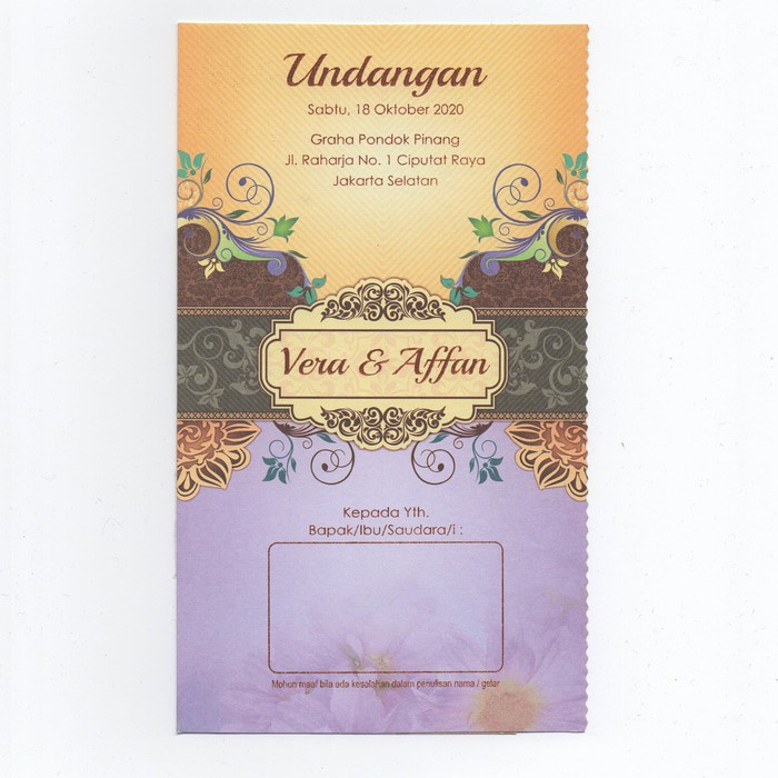 Detail Undangan Pernikahan Sederhana Nomer 8