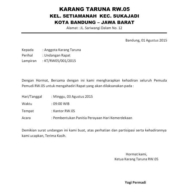 Detail Undangan Resmi Dan Tidak Resmi Nomer 24