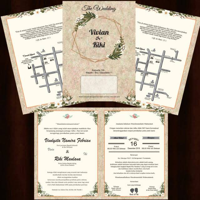 Detail Undangan Rustic Simple Nomer 2